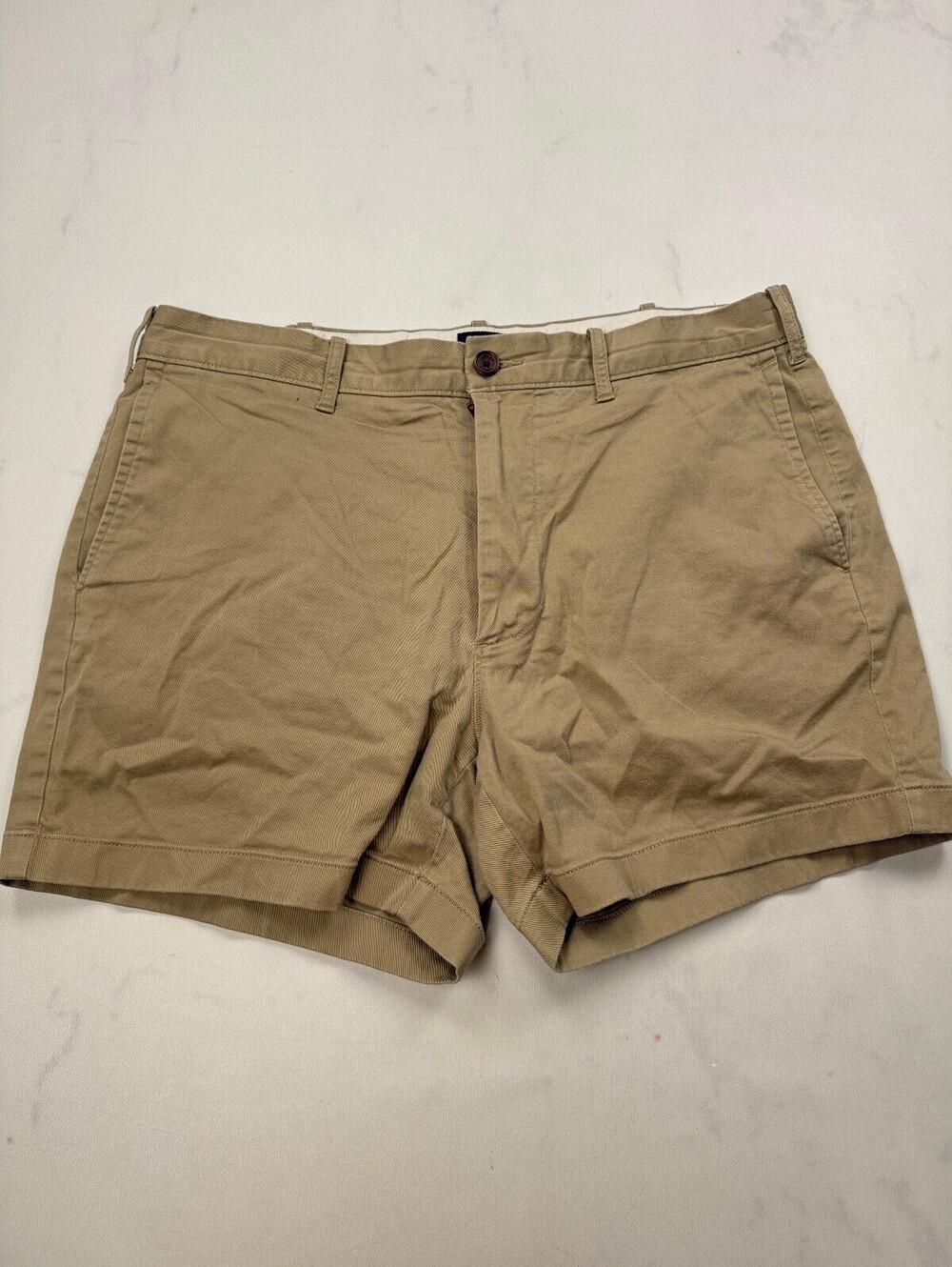 J.Crew Khaki Chino Shorts 1990s Tailored - Mens 35